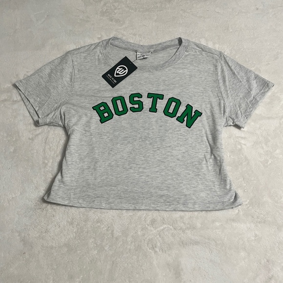 Where I'm From Women's Boston White Wicked Cropped T-Shirt - Picture 5 of 7